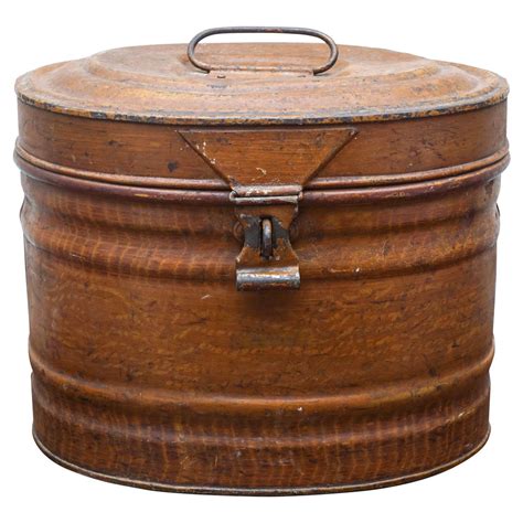 english metal hat box|Antique Hat Boxes .